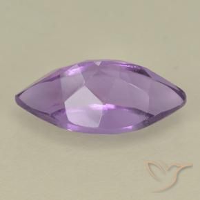 Ametista Viola medio naturale da 2.01 ct, Taglio marquise, VS