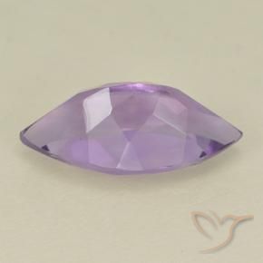 Ametista Viola medio naturale da 1.69 ct, Taglio marquise, VS