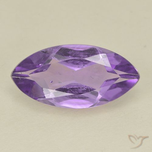 1.45ct Naturale Viola scuro Ametista, Taglio marquise, VS