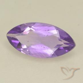 Ametista Viola scuro naturale da 1.45 ct, Taglio marquise, VS