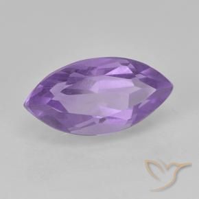 Ametista Viola medio naturale da 1.97 ct, Taglio marquise, VS