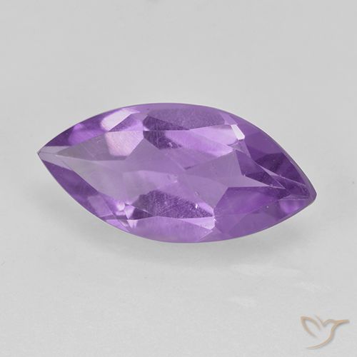1.37ct Naturale Viola scuro Ametista, Taglio marquise, VS