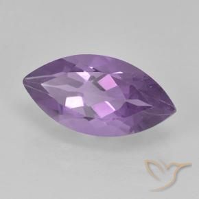 Ametista Viola medio naturale da 1.88 ct, Taglio marquise, VS