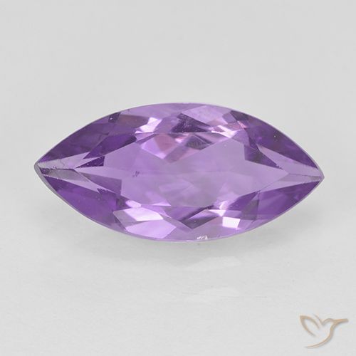 1.39ct Naturale Viola medio Ametista, Taglio marquise, VS