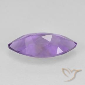 Ametista Viola medio naturale da 1.39 ct, Taglio marquise, VS