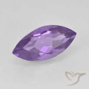 Ametista Viola medio naturale da 1.92 ct, Taglio marquise, VS