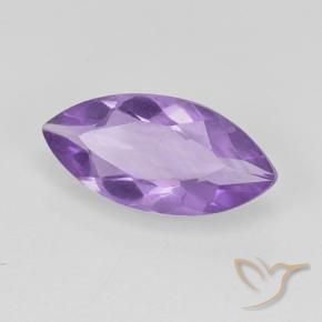 Ametista Viola medio naturale da 1.23 ct, Taglio marquise, VS