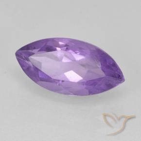 Ametista Viola medio naturale da 2.07 ct, Taglio marquise, VS