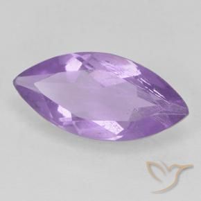 Ametista Viola medio naturale da 1.31 ct, Taglio marquise, VS-SI