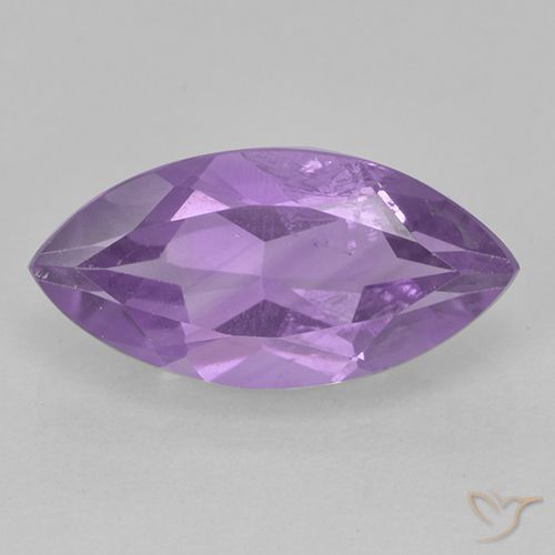 1.70ct Naturale Viola medio Ametista, Taglio marquise, VS-SI