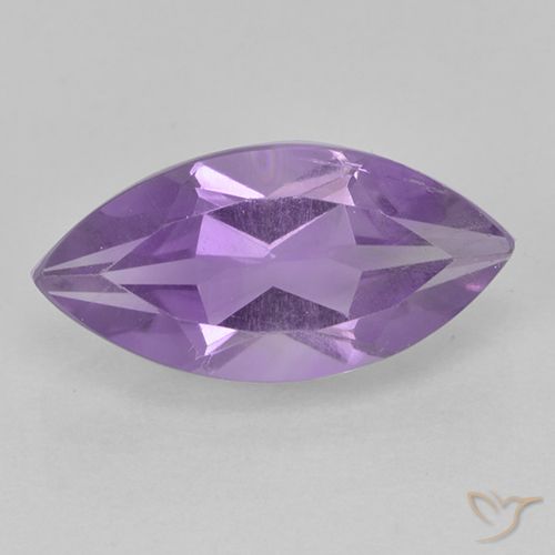 Ametista Viola Iris Rosato naturale da 1.55 ct, Taglio marquise, VS