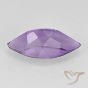 Ametista Viola medio naturale da 1.79 ct, Taglio marquise, VS