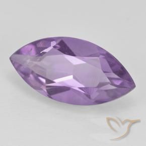 Ametista Rosa viola medio naturale da 1.54 ct, Taglio marquise, VS