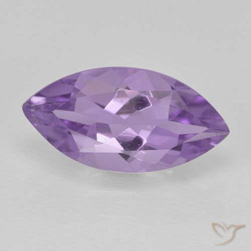 1.47ct Naturale Viola medio Ametista, Taglio marquise, VS