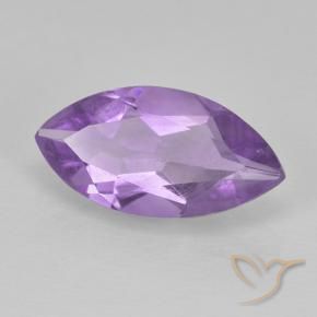 Ametista Viola medio naturale da 1.27 ct, Taglio marquise, VS