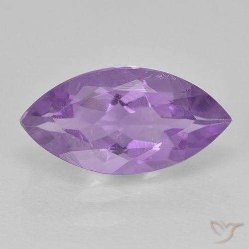 1.57ct Naturale Viola medio Ametista, Taglio marquise, VS-SI