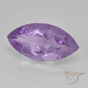 Ametista Viola medio naturale da 1.57 ct, Taglio marquise, VS-SI