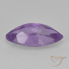 Ametista Viola medio naturale da 1.57 ct, Taglio marquise, VS-SI