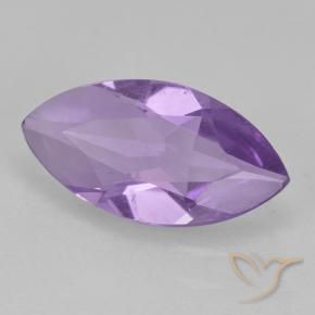 Ametista Viola medio naturale da 1.35 ct, Taglio marquise, VS