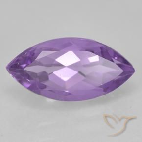 Ametista Viola medio naturale da 1.84 ct, Taglio marquise, VS