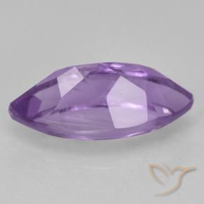 Ametista Viola medio naturale da 1.84 ct, Taglio marquise, VS