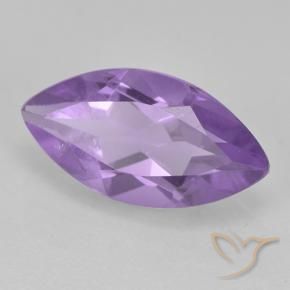 Ametista Viola medio naturale da 1,56 ct, Taglio marquise, VS