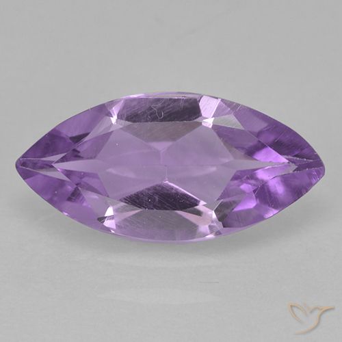 1.30ct Naturale Violetto rosato Ametista, Taglio marquise, VS