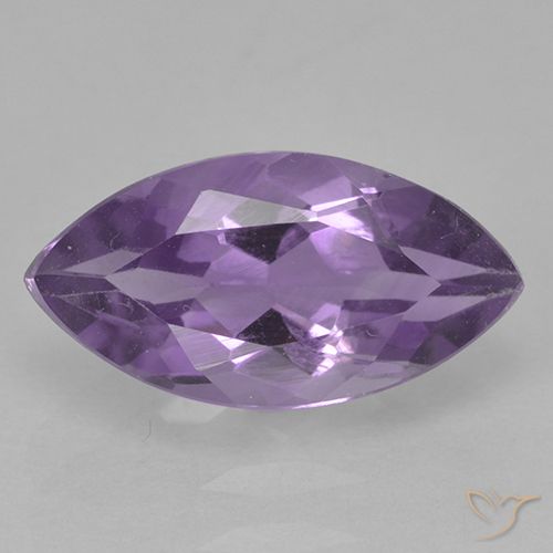 1.82ct Naturale Viola medio Ametista, Taglio marquise, VS