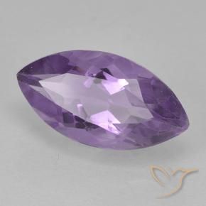 Ametista Viola medio naturale da 1.82 ct, Taglio marquise, VS