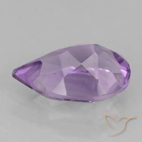 Ametista Viola medio naturale da 1.69 ct, Forma a pera, VVS-VS