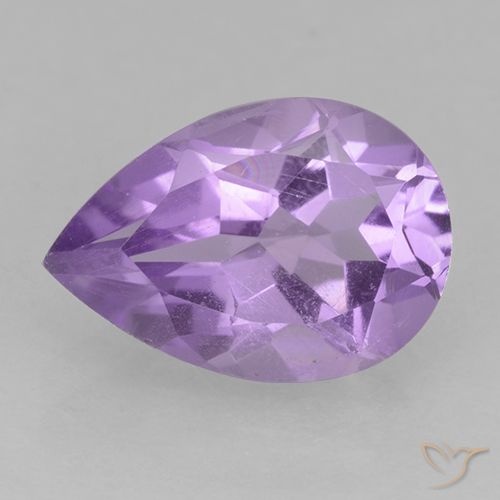 1.78ct Naturale Viola medio Ametista, Forma a pera, VS