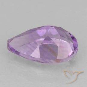 Ametista Viola rosa medio naturale da 1.77 ct, Forma a pera, VVS-VS