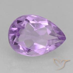 Ametista Viola tendente al rosa naturale da 1.90 ct, Forma a pera, VVS-VS