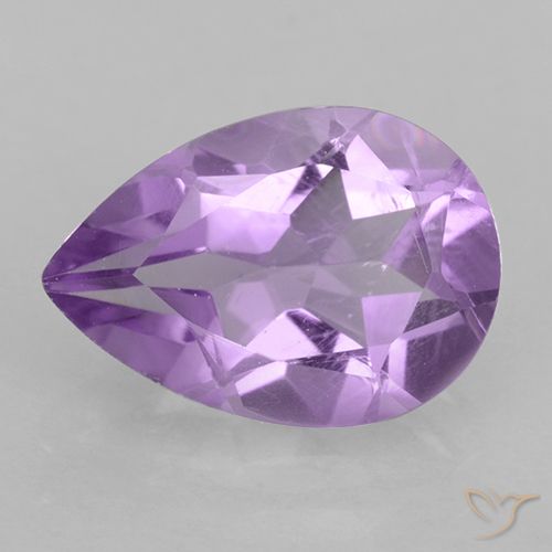 1.70ct Naturale Viola rosa medio Ametista, Forma a pera, VVS-VS