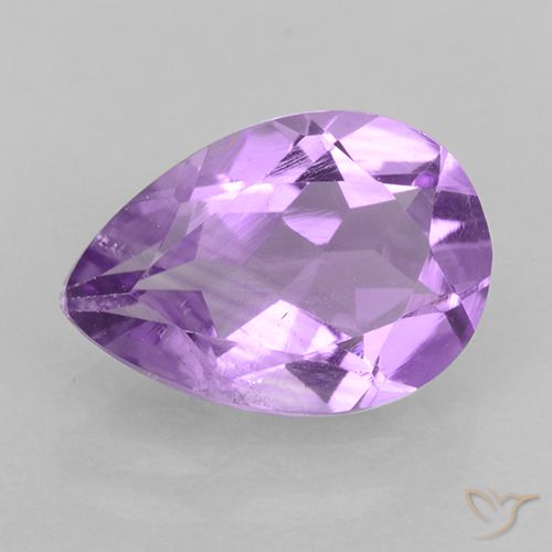 1.67ct Naturale Viola rosa medio Ametista, Forma a pera, VVS-VS
