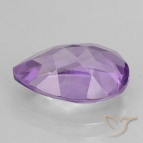 Ametista Viola rosa medio naturale da 1.67 ct, Forma a pera, VVS-VS