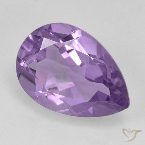 1.83ct Naturale Viola medio Ametista, Forma a pera, VS-SI