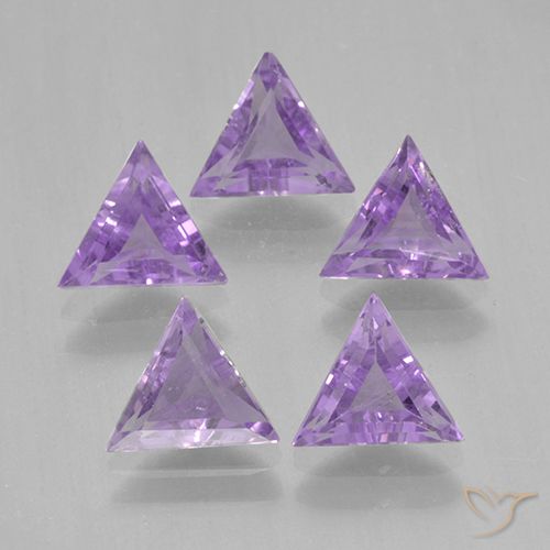 2.63ctw Naturale Viola medio Ametista, Taglio trillion, VS