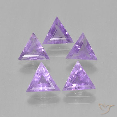 2.64ctw Naturale Viola medio Ametista, Taglio trillion, VS
