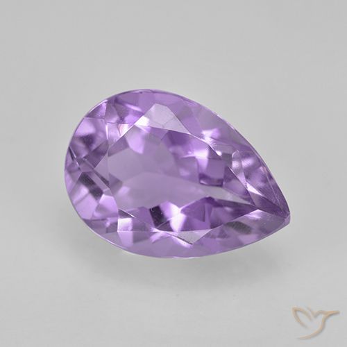 1.95ct Naturale Viola medio Ametista, Forma a pera, VVS-VS