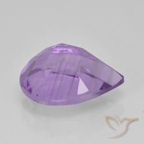 Ametista Viola medio naturale da 1.96 ct, Forma a pera, VVS-VS