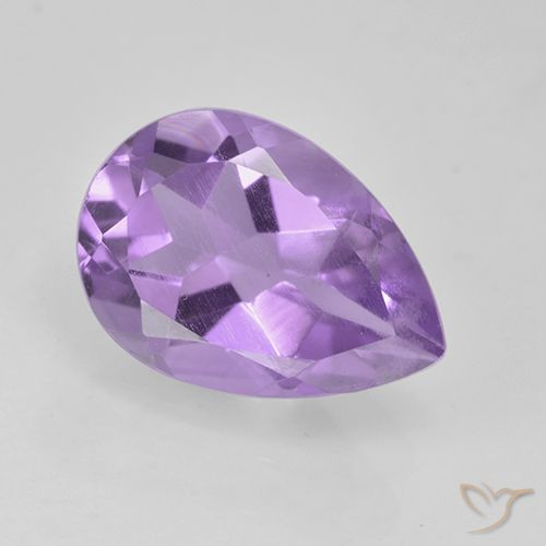 1.87ct Naturale Viola tendente al rosa Ametista, Forma a pera, VVS-VS