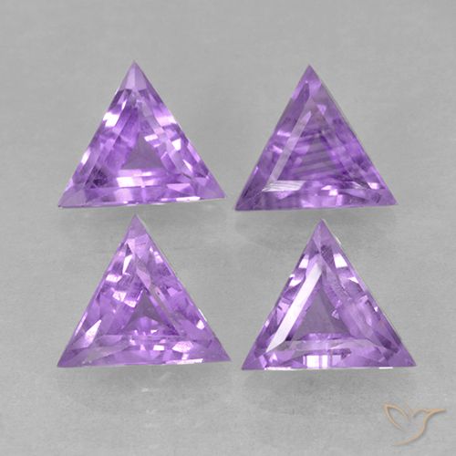 2.44ctw Naturale Viola medio Ametista, Taglio trillion, VS