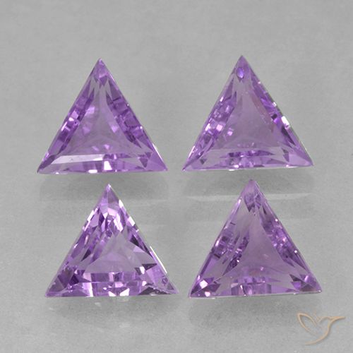 2.46ctw Naturale Viola medio Ametista, Taglio trillion, VS