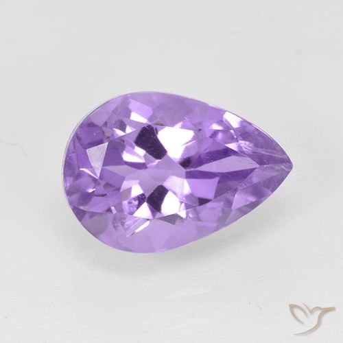 Ametista colore viola intenso naturale da 2,04 ct, taglio a pera, VVS-VS