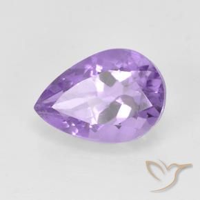 Ametista colore viola intenso naturale da 2,04 ct, taglio a pera, VVS-VS