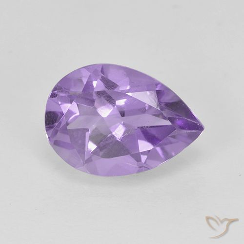 1.67ct Naturale Viola medio Ametista, Forma a pera, VS
