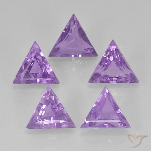 2.92ctw Naturale Viola medio Ametista, Taglio trillion, VS