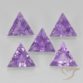 Gemme di Ametista Iris Violetta naturale da 2.78 ct, Taglio trillion, VS