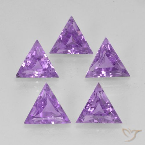 2.81ctw Naturale Viola medio Ametista, Taglio trillion, VS